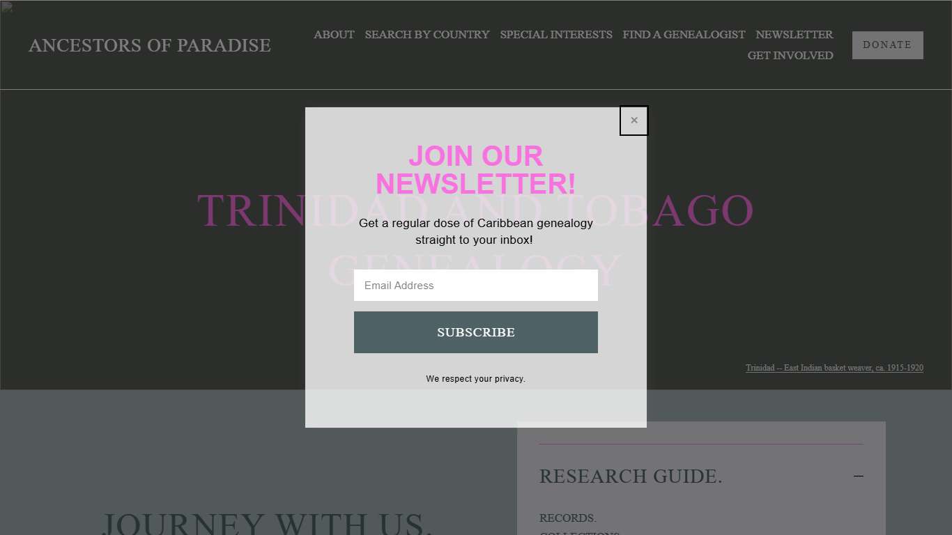 Trinidad and Tobago Genealogy | Caribbean Ancestry — Ancestors of Paradise